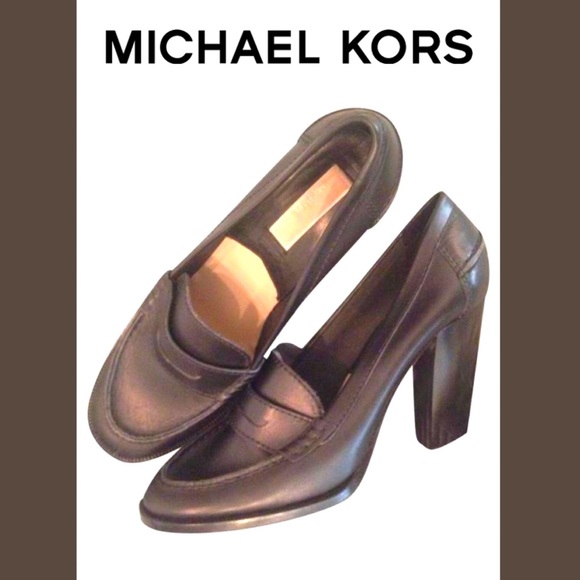 michael kors loafer pumps